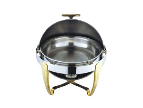 YLQH020 gold-plated round flip-open meal furnace