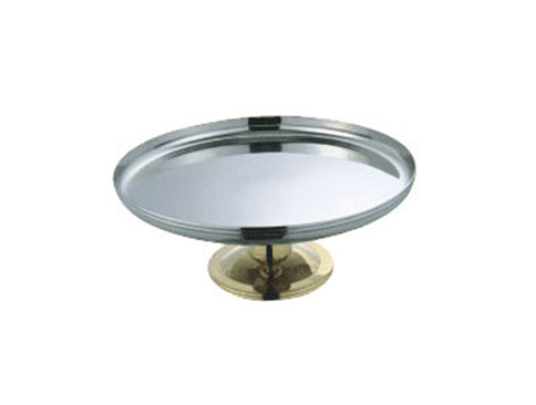 YLQH111 gold-plated stainless steel tall fruit bowl